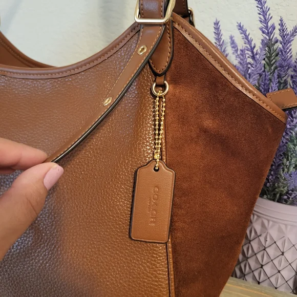 Coach Brown Leather Tote Bag - Picture 11 of 16